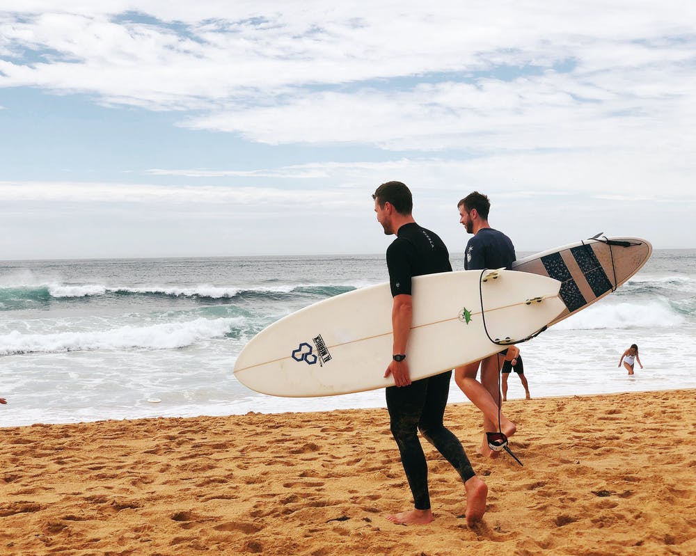 Swallow tail surfboard