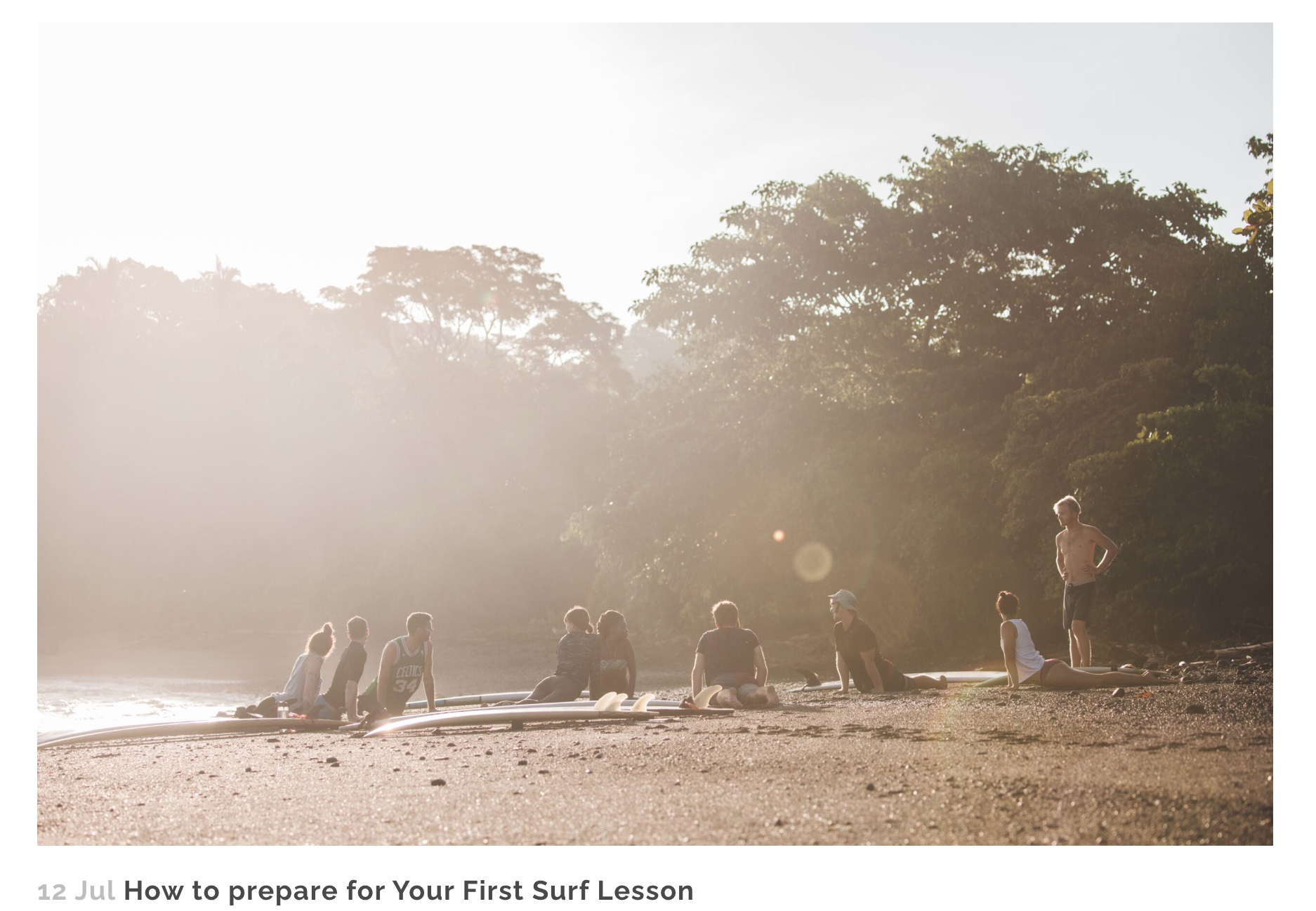 How to prepare for your first surf lesson