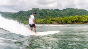Our guest Tom - developing core muscles, strength and balance while catching waves.